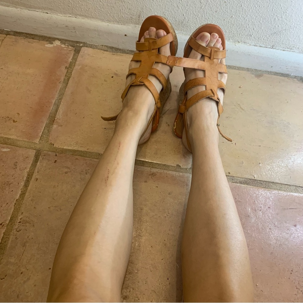 Well worn charlotte russe nude wedges